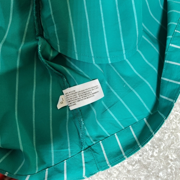 a new day Green Pleated Tie Front Sundress Resortwear,vacation,travel - Picture 9 of 10